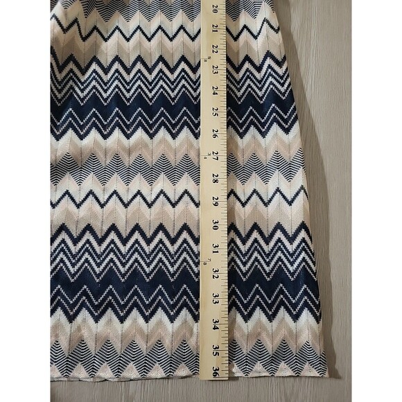 Velvet Torch Womens Shows L Fits M New Chevron Over The Knee Dress- Teal Multi - Picture 7 of 11